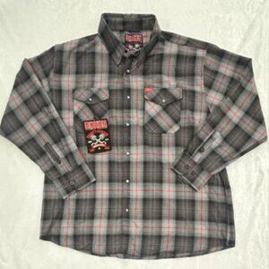 DIXXON x BARRETT JACKSON 2025 Collab Limited Edition Flannel Shirt Men's 4XL NWT